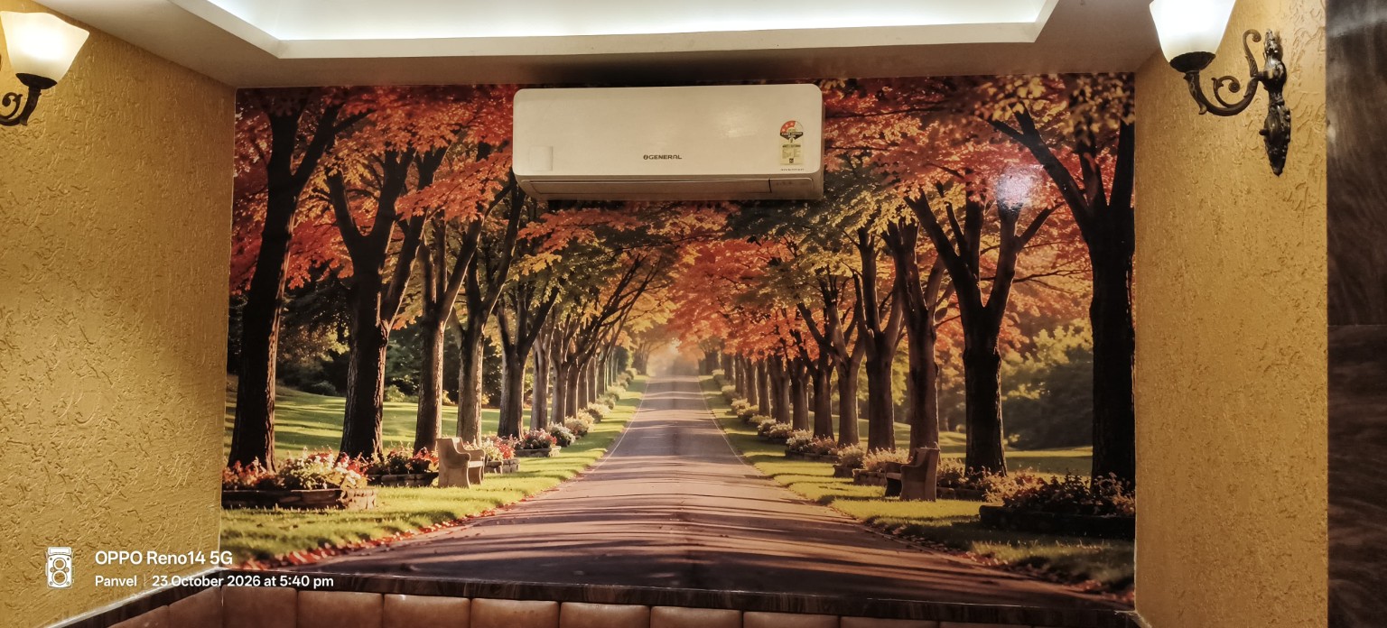 Designer wallpaper interior